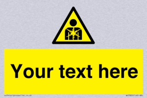 Custom Warning substance or mixture presenting a health hazard